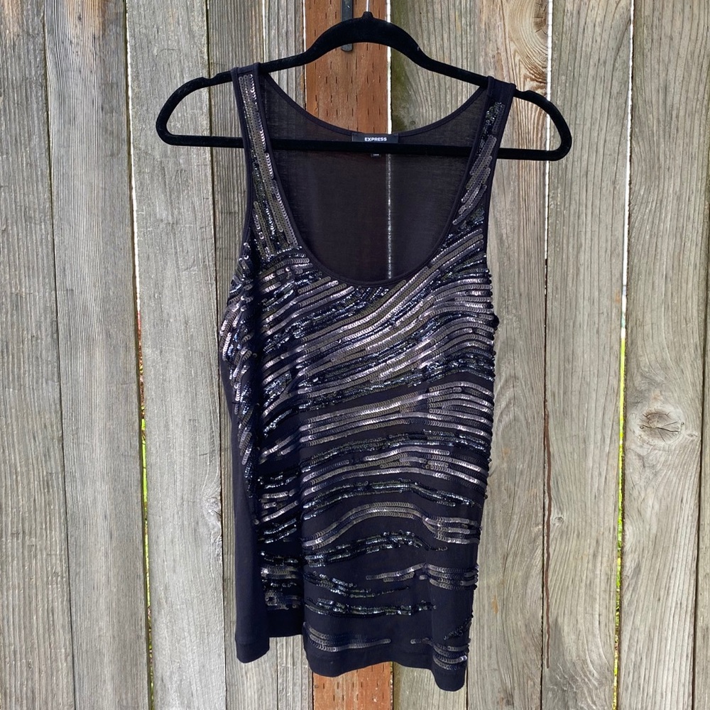 Sequin Express Tank Top